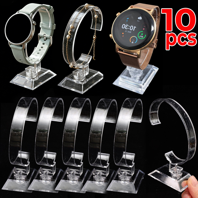 Watches Jewelry Holder - Transparent Watch Display Stand C-Circle Acrylic