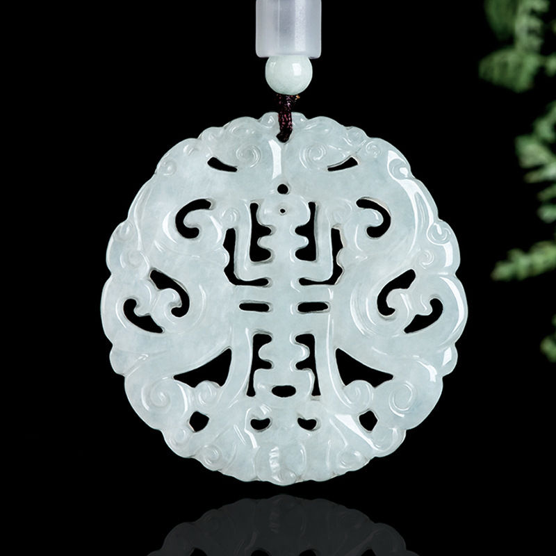 Jewelry & Watches Sp Zo O - Burmese Jadeite Dragon Pendant Necklace Vintage