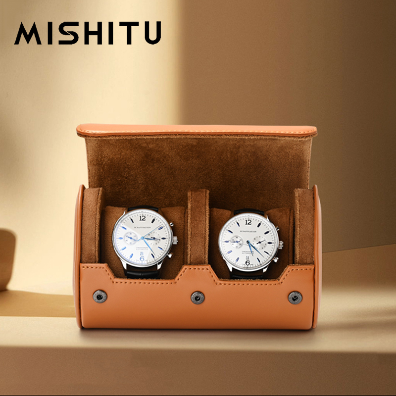 Jewelry Organizer Watches - MISHITU 1/2/3-Slot Watch Storage Roll Travel