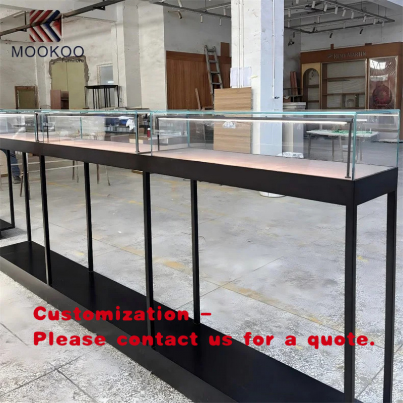 Jewelry And Watches Store - custom.Customizable Glass Display with Metal Frame