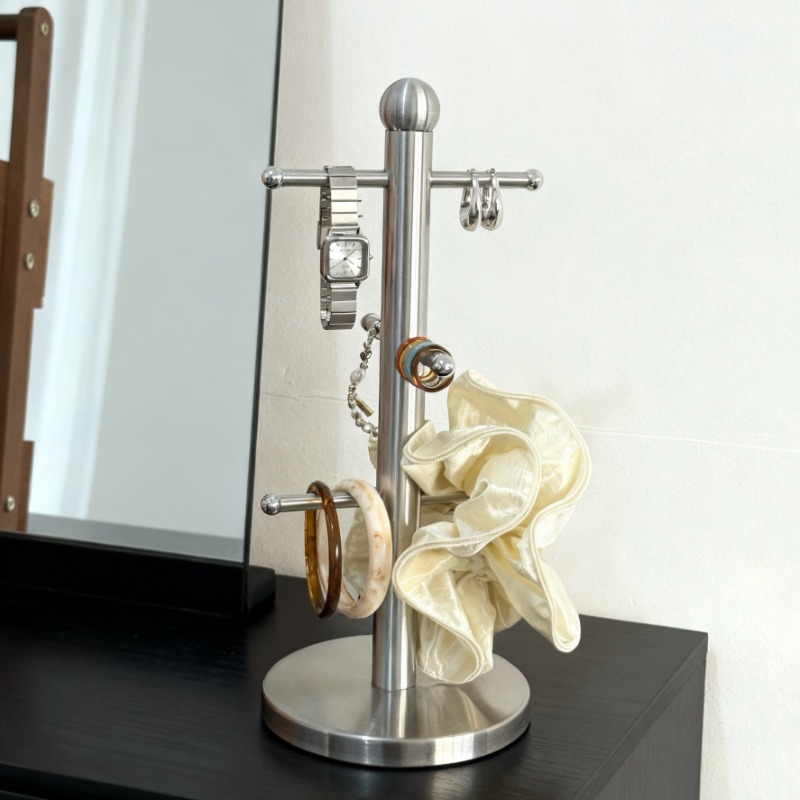 Jewelry And Watches Store - Stainless Steel Jewelry Stand Dressing Table