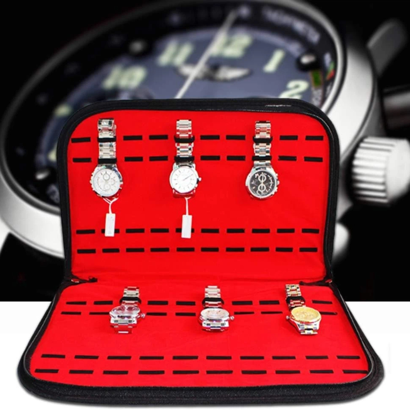 Jewelry Organizer Watches - 20 Slots Watch Storage Bag Convenient