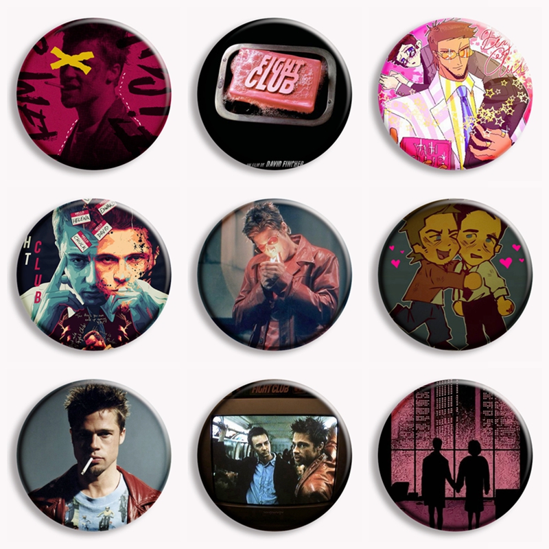 Vintage Brooch Pin - Retro Classic Movie Fight Club Soap