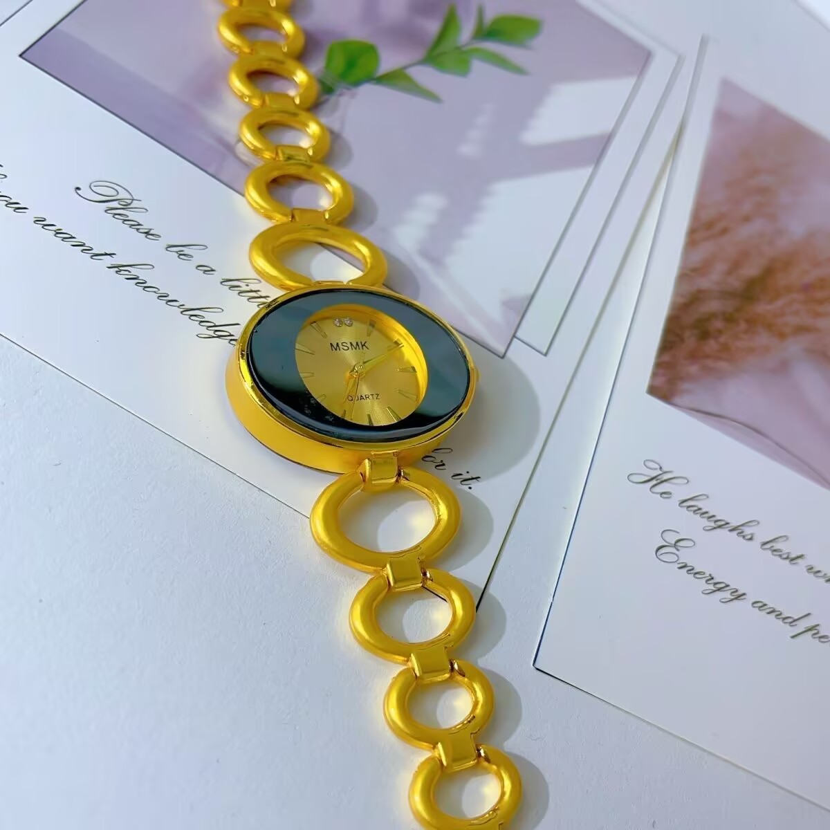 Jewelry Clasp Watches - New American 24K Gold Plated Watch