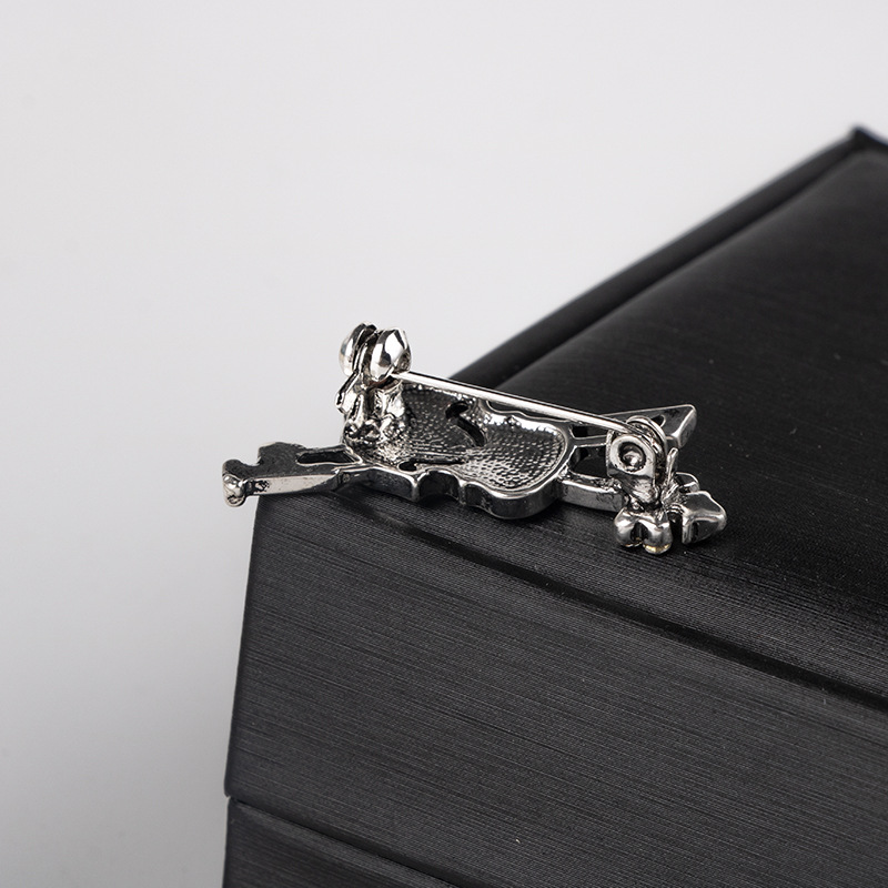 Crystal Violin Brooch Jewelry  - Vintage Brooch Pin recension och pris