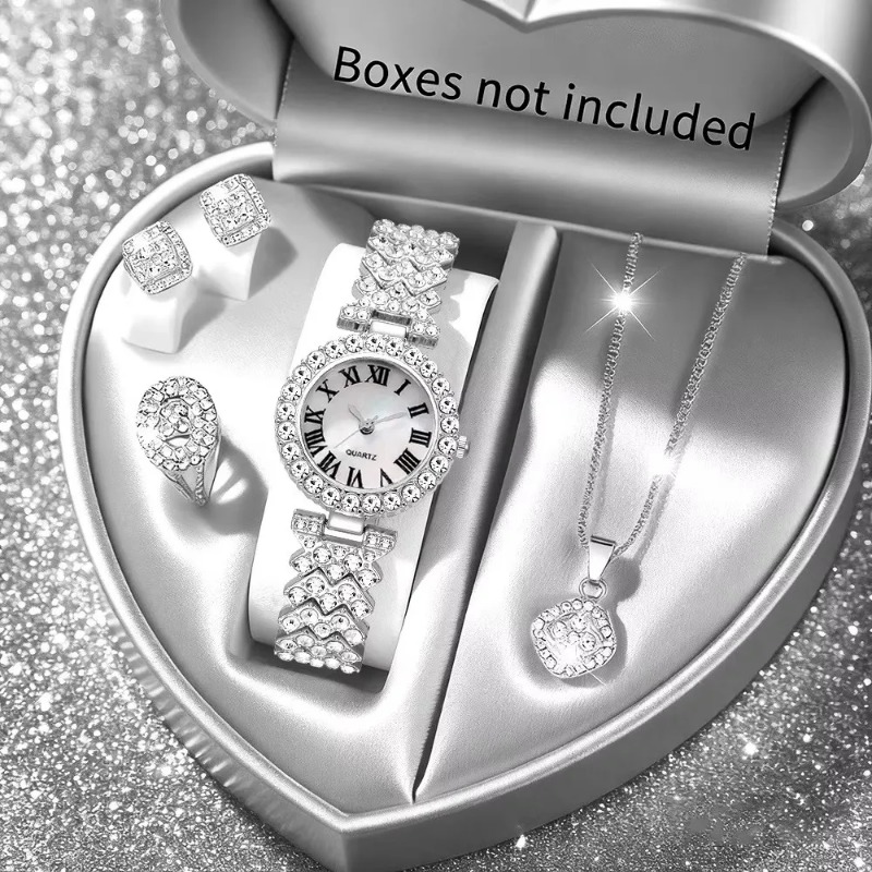 5PCS Luxury Rhinestone Women's - Jewelry Clasp Watches recension och pris
