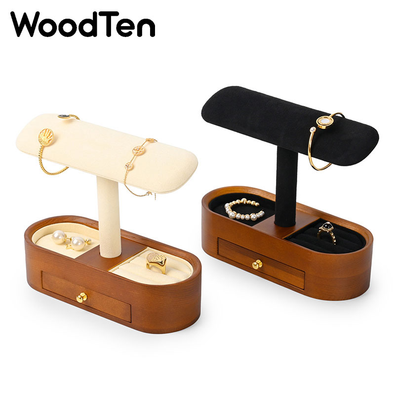 WoodTen Watch Display Stand wi - Watches Jewelry Holder recension och pris