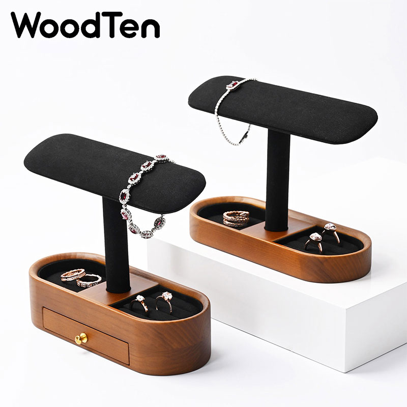 WoodTen Watch Display Stand wi - Watches Jewelry Holder recension och pris