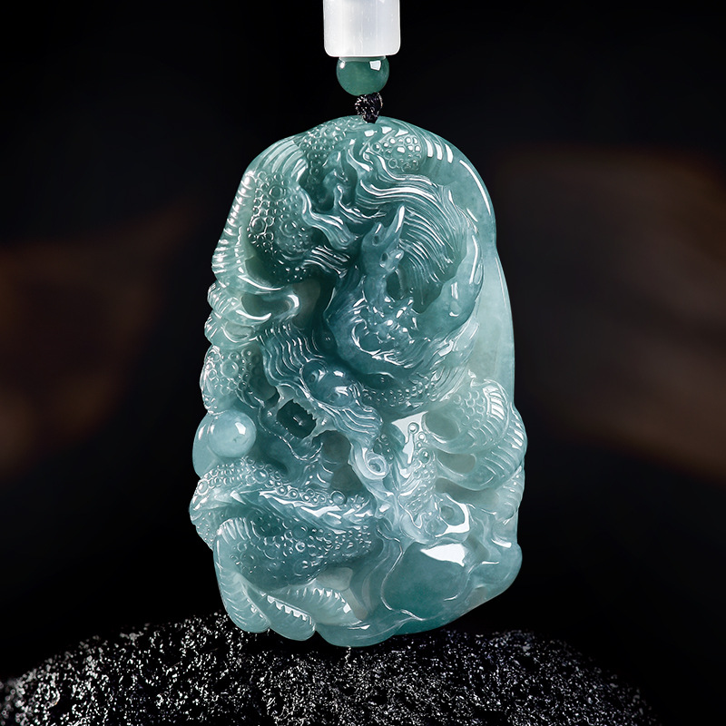 Natural Burmese Jadeite Dragon - Jewelry & Watches Sp Zo O recension och pris