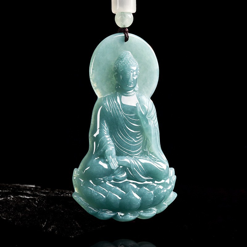 Natural Burmese Jadeite Buddha - Jewelry & Watches Sp Zo O recension och pris