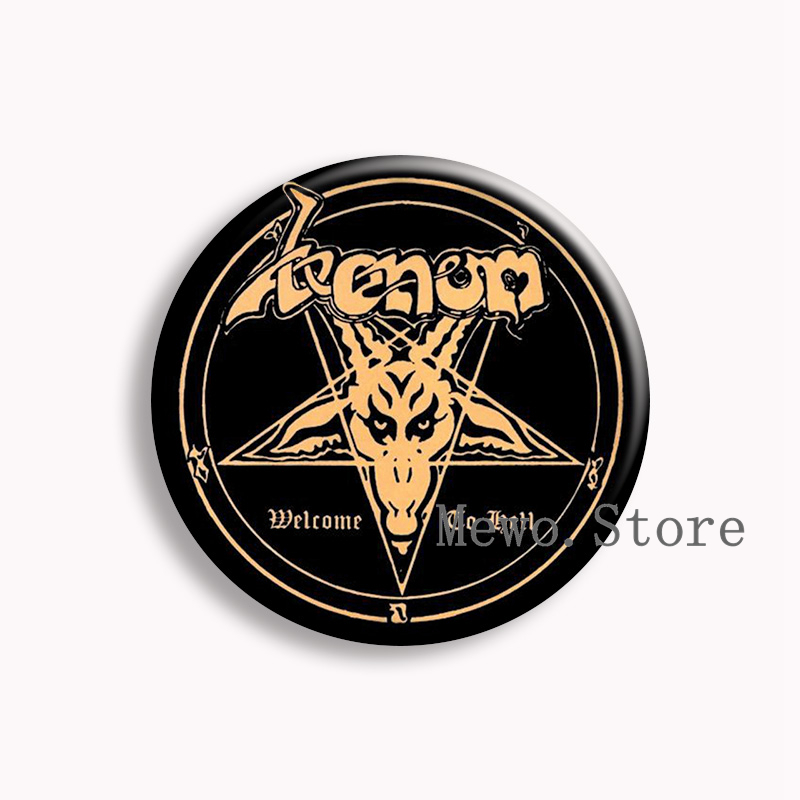 Rock Mayhem Band Soft Button P - Vintage Brooch Pin recension och pris