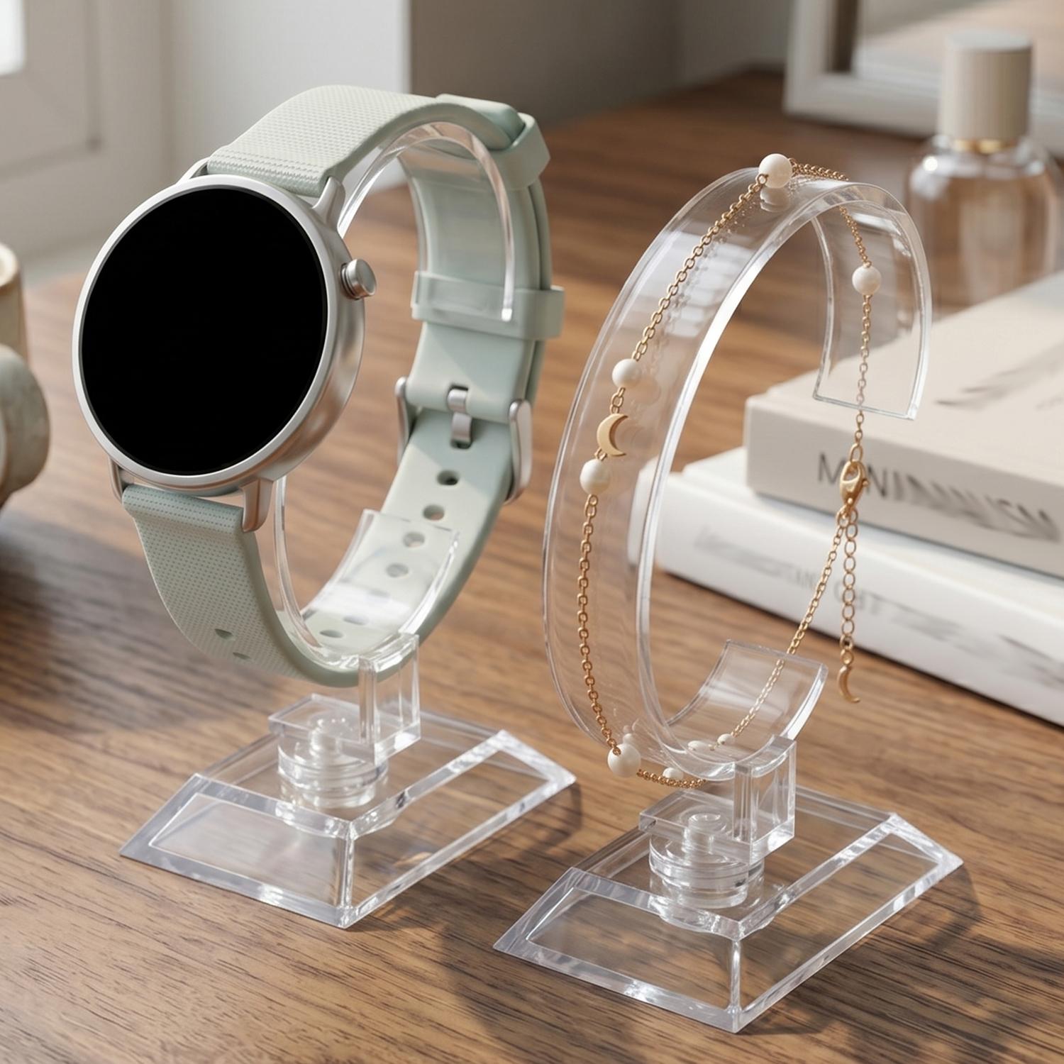 Transparent Watch Display Stan - Watches Jewelry Holder recension och pris