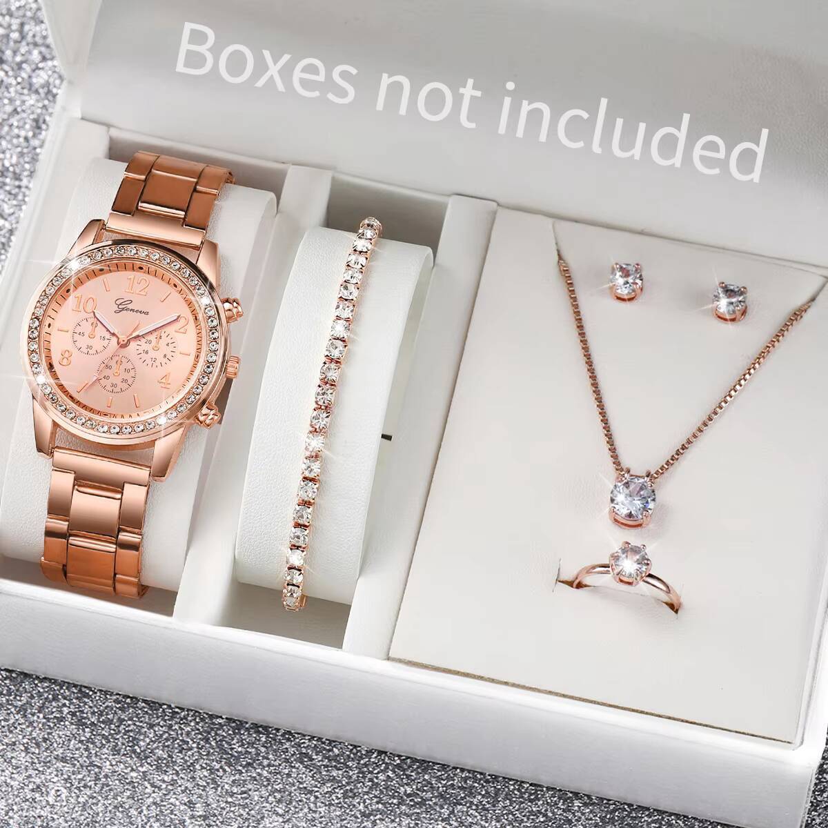 6PCS/Set Fashion Rhinestone Wo - Jewelry Clasp Watches recension och pris