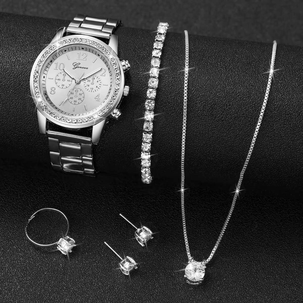 6PCS/Set Fashion Rhinestone Wo - Jewelry Clasp Watches recension och pris