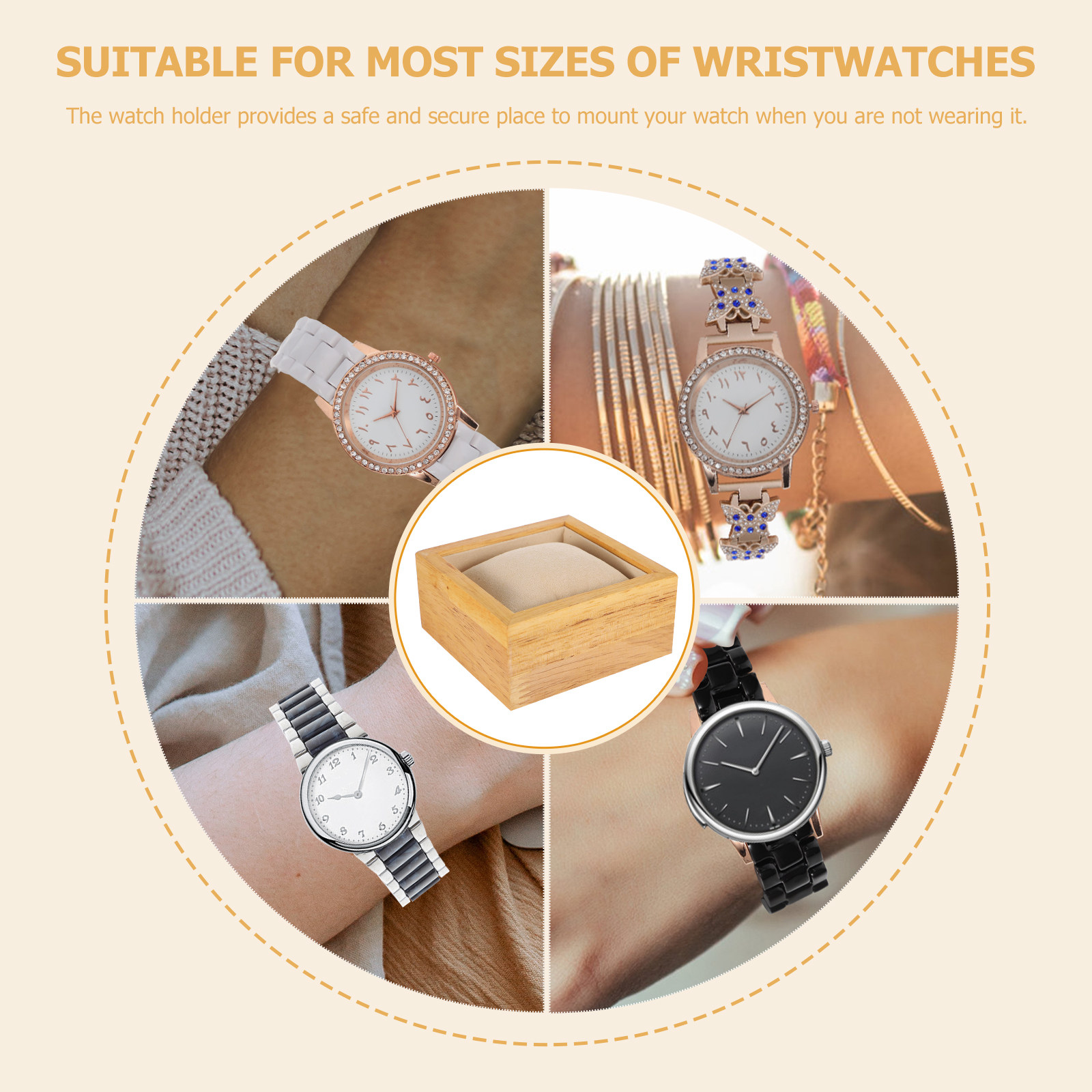 Single Watch Display Stand Pre - Watches Jewelry Holder recension och pris