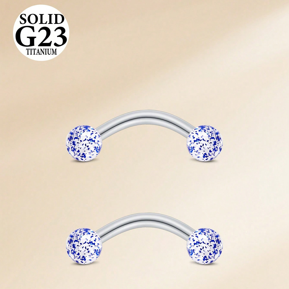 2PCS 16G 8/10mm Titanium Alloy - Christina Jewelry & Watches Marguerite Ørestik Forgyldt Sølv recension och pris