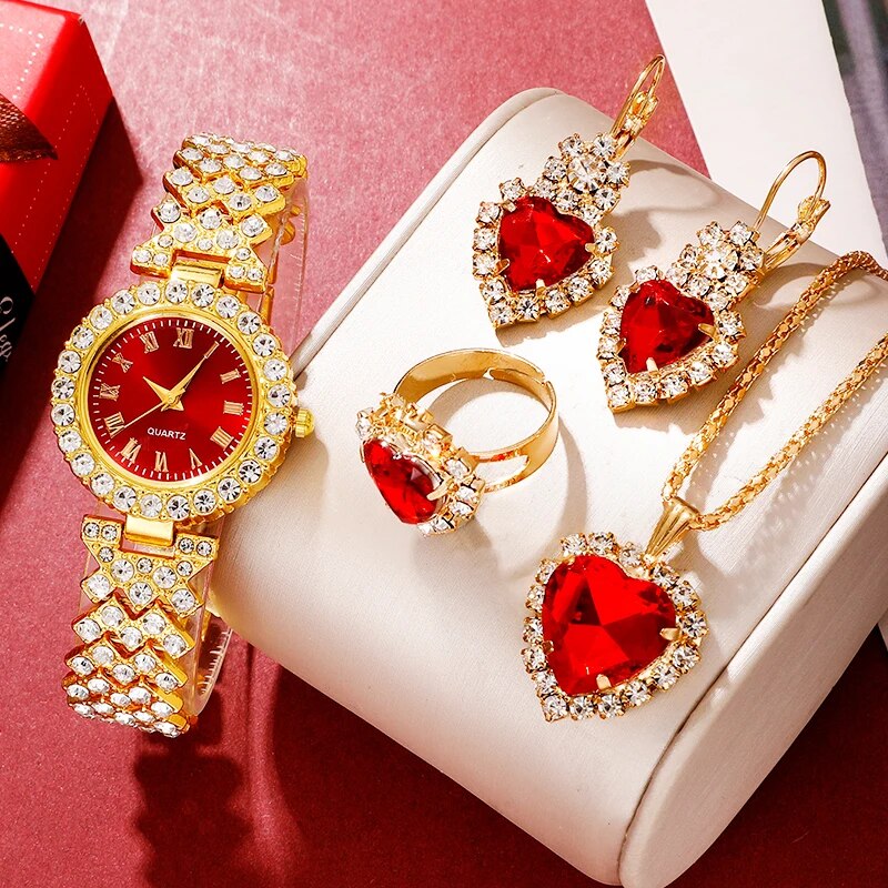 Golden Luxury Watch Women Ring - Jewelry Clasp Watches recension och pris