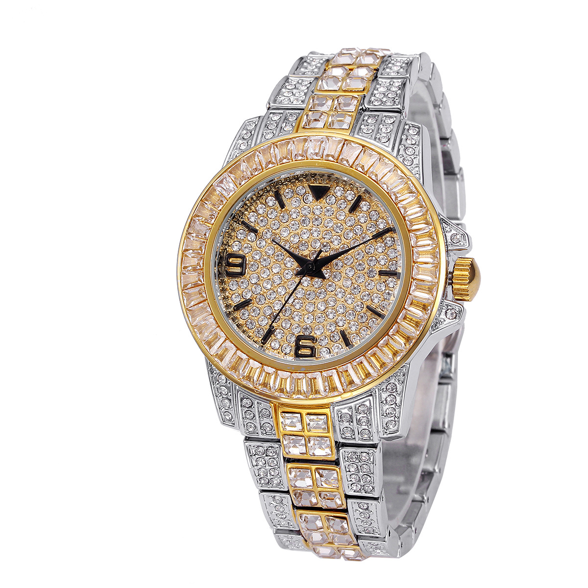 Luxury Full Stone Quartz Watch - Jewelry Clasp Watches recension och pris