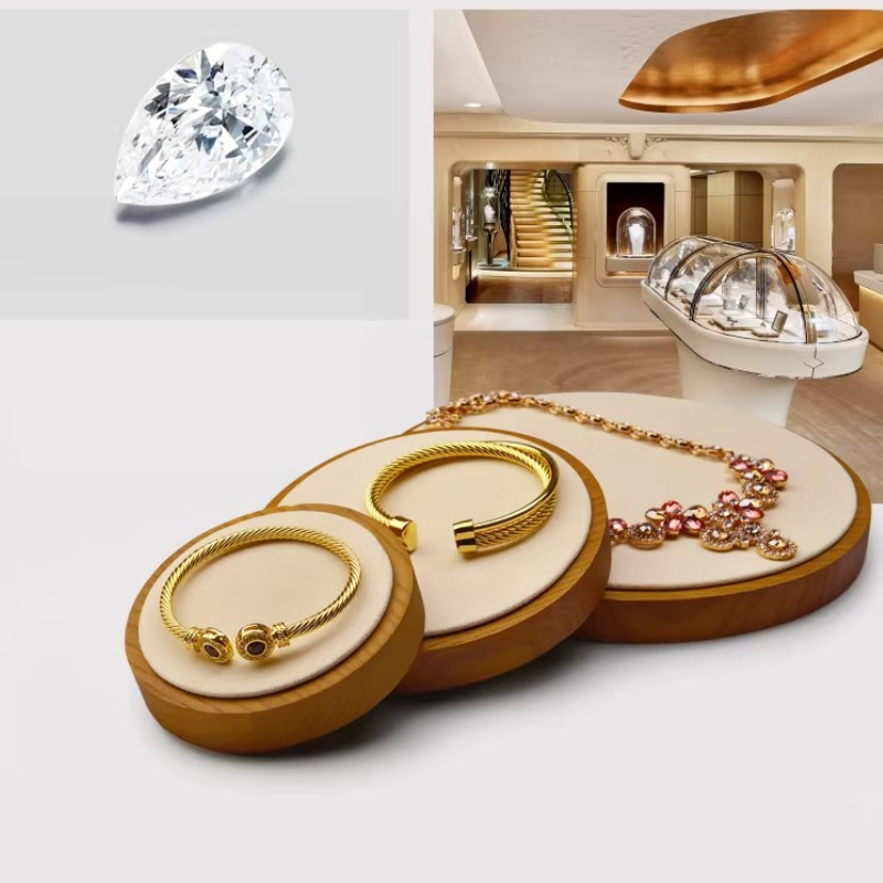 Solid Wood Jewelry Display Tra - Jewelry And Watches Store recension och pris