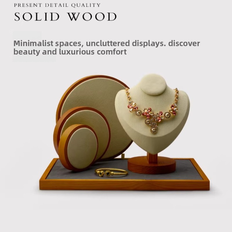 Solid Wood Jewelry Display Tra - Jewelry And Watches Store recension och pris