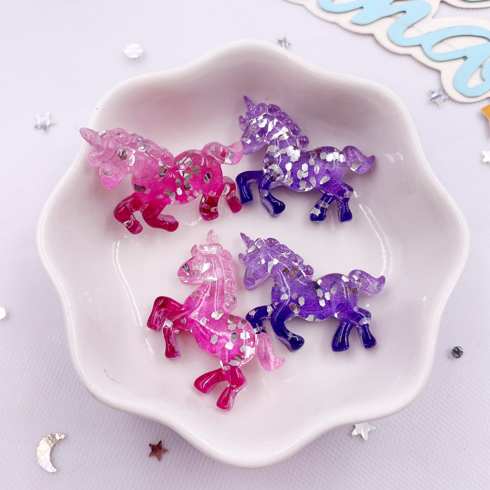 6PCS Colorful Resin Glitter 3D - Paradise Jewelry & Watches Llc recension och pris