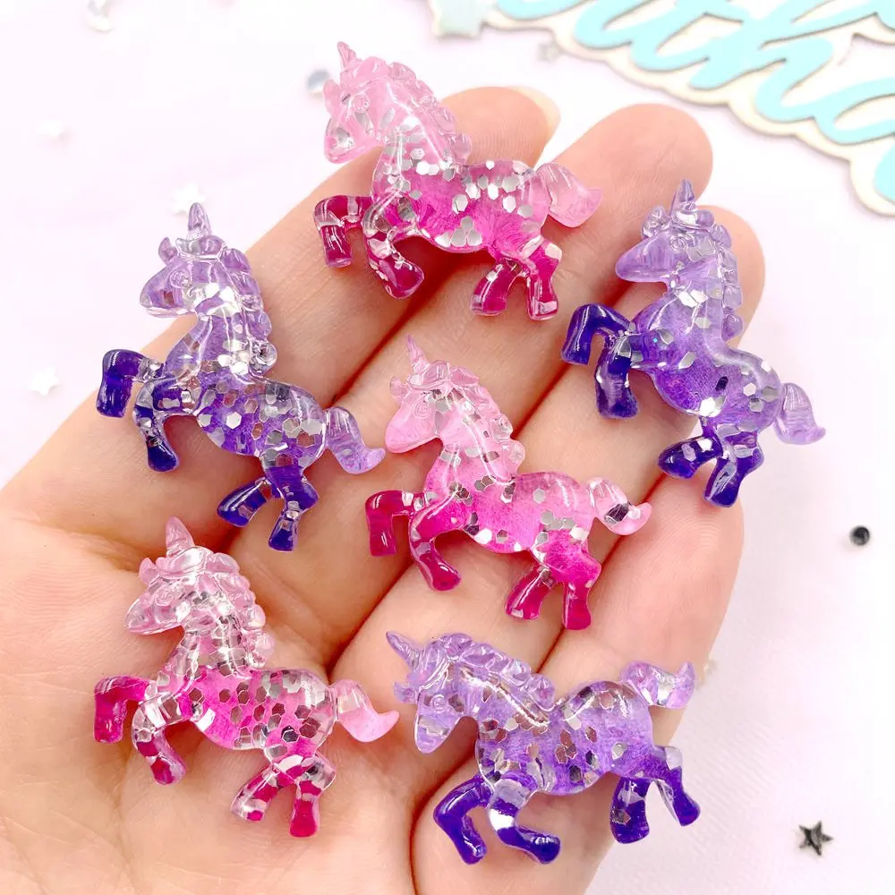 6PCS Colorful Resin Glitter 3D - Paradise Jewelry & Watches Llc recension och pris