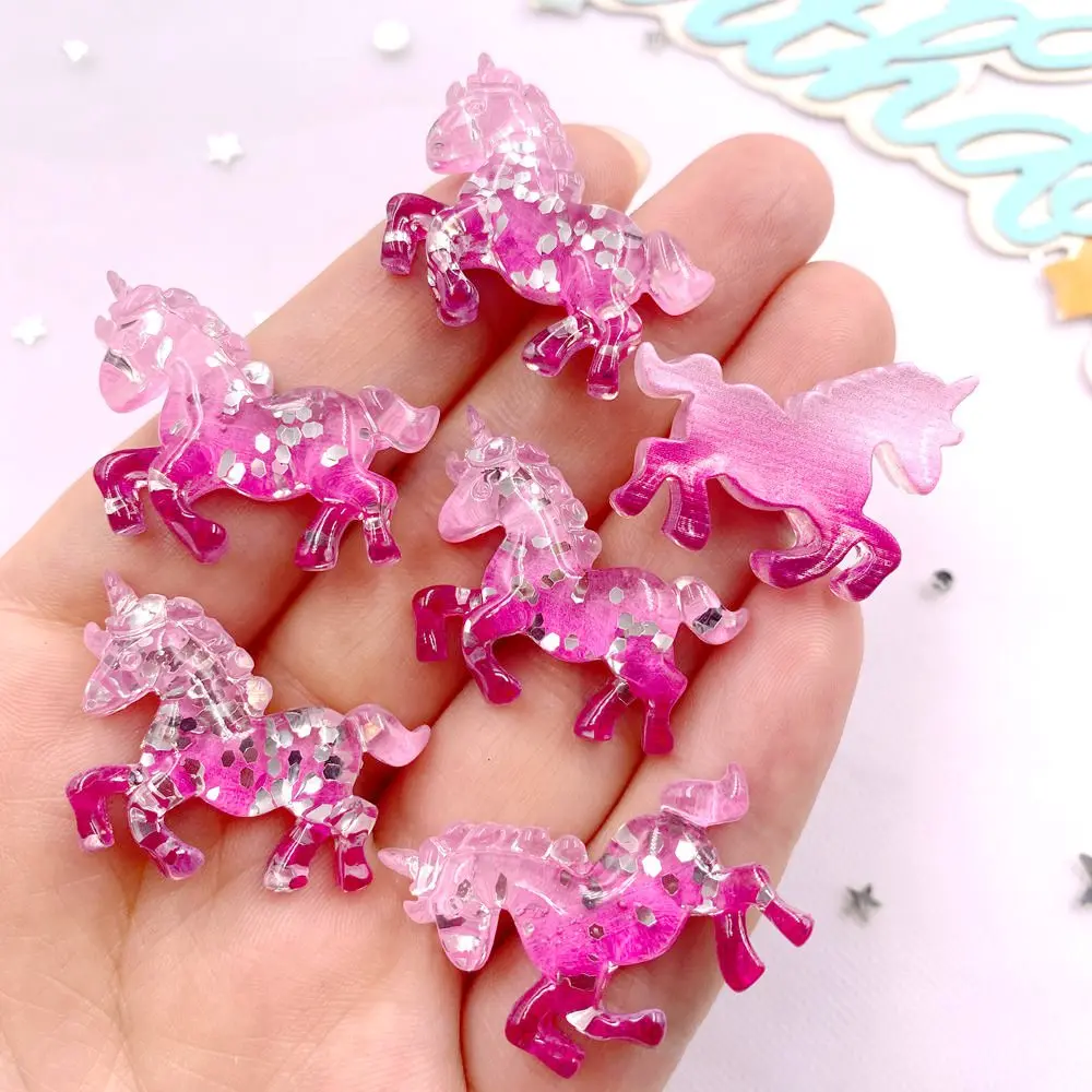 6PCS Colorful Resin Glitter 3D - Paradise Jewelry & Watches Llc recension och pris