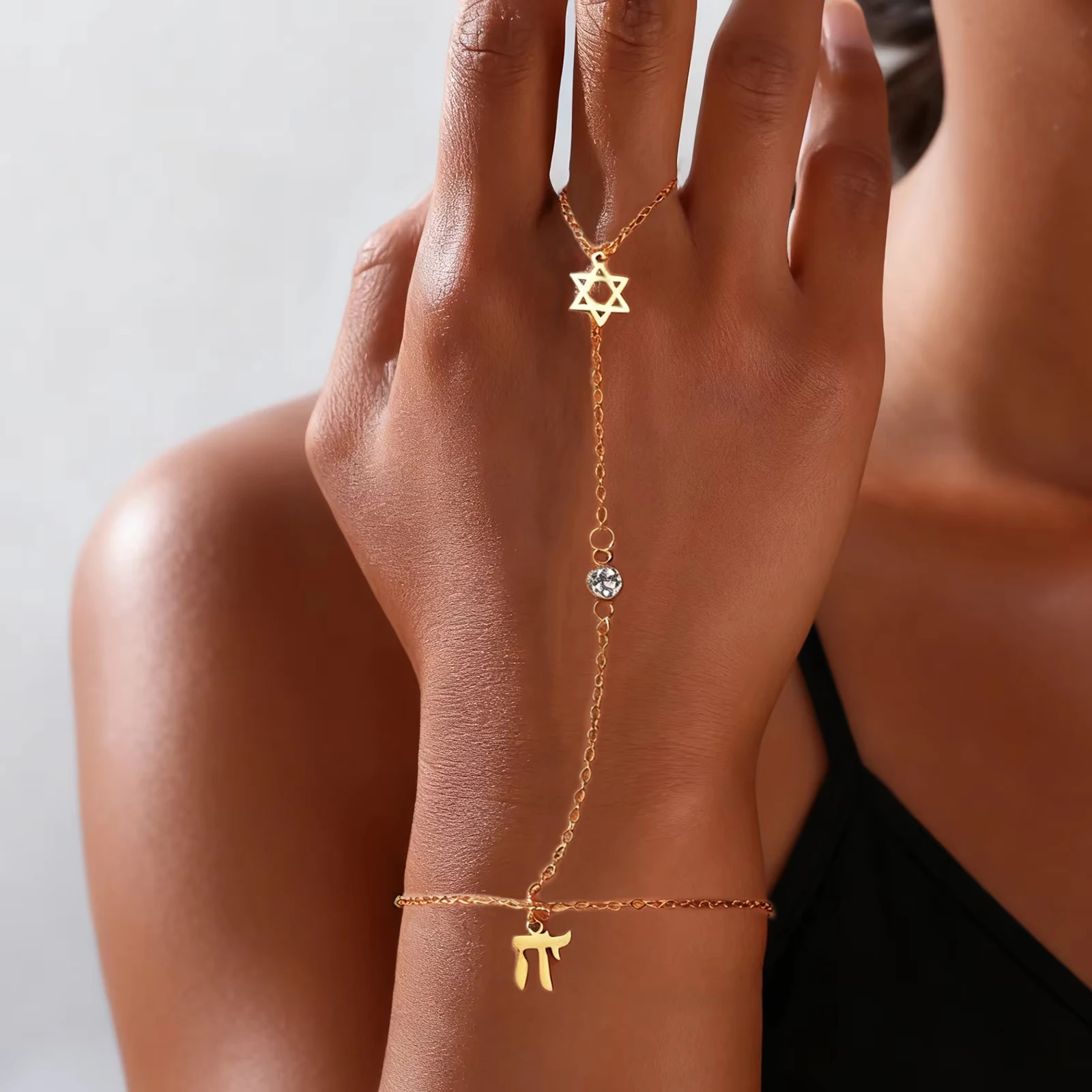 Jewish Star of David Hebrew Le - Jewelry & Watches Sp Zo O recension och pris