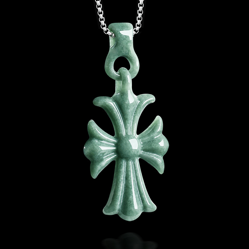 Natural Burmese Jadeite Cross  - Jewelry & Watches Sp Zo O recension och pris