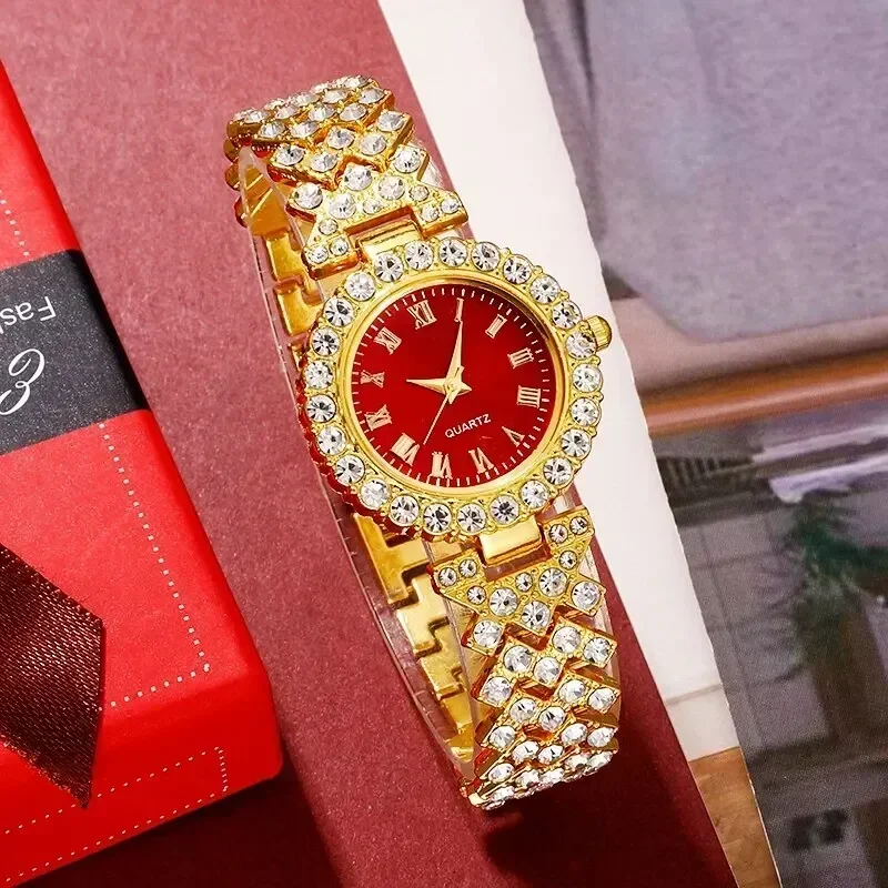 Golden Luxury Watch Women Ring - Jewelry Clasp Watches recension och pris