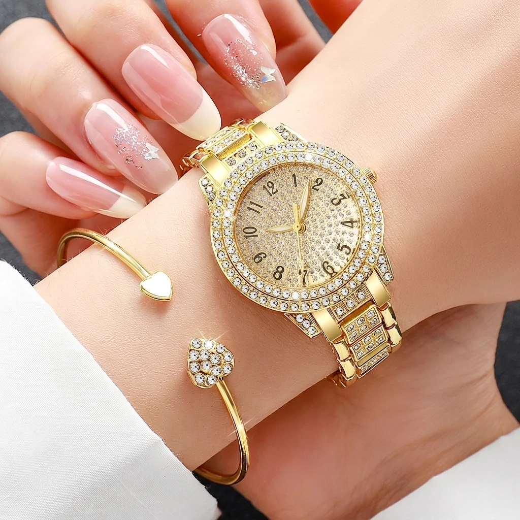 6PCS Fashion Rhinestone Women  - Jewelry Clasp Watches recension och pris