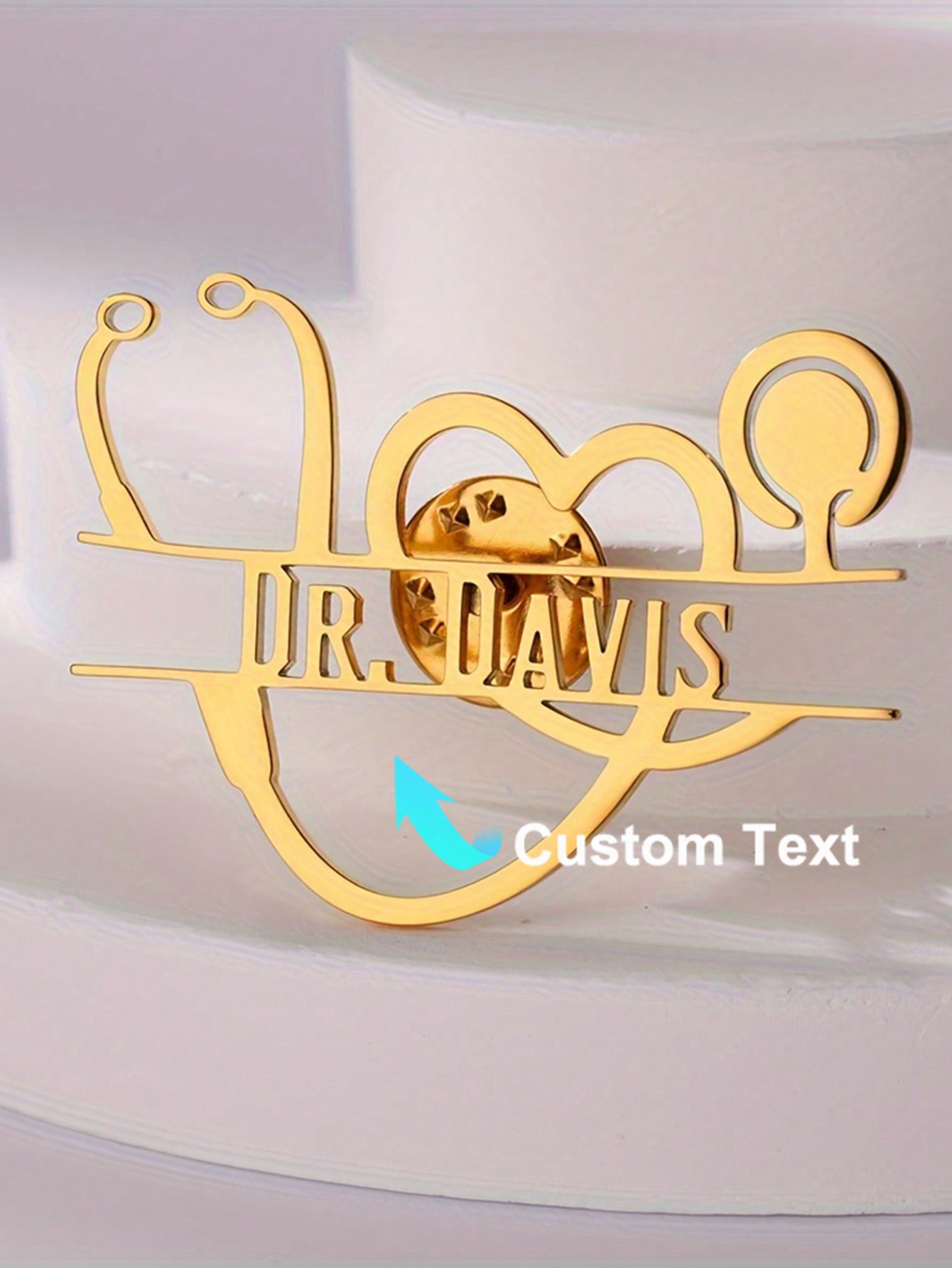Personalized Vintage Stethosco - Vintage Brooch Pin recension och pris