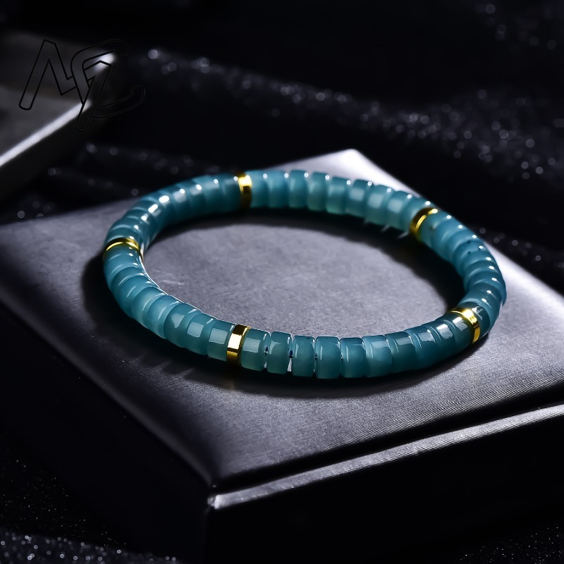 Natural Jadeite Blue Water Aba - Jewelry & Watches Sp Zo O recension och pris