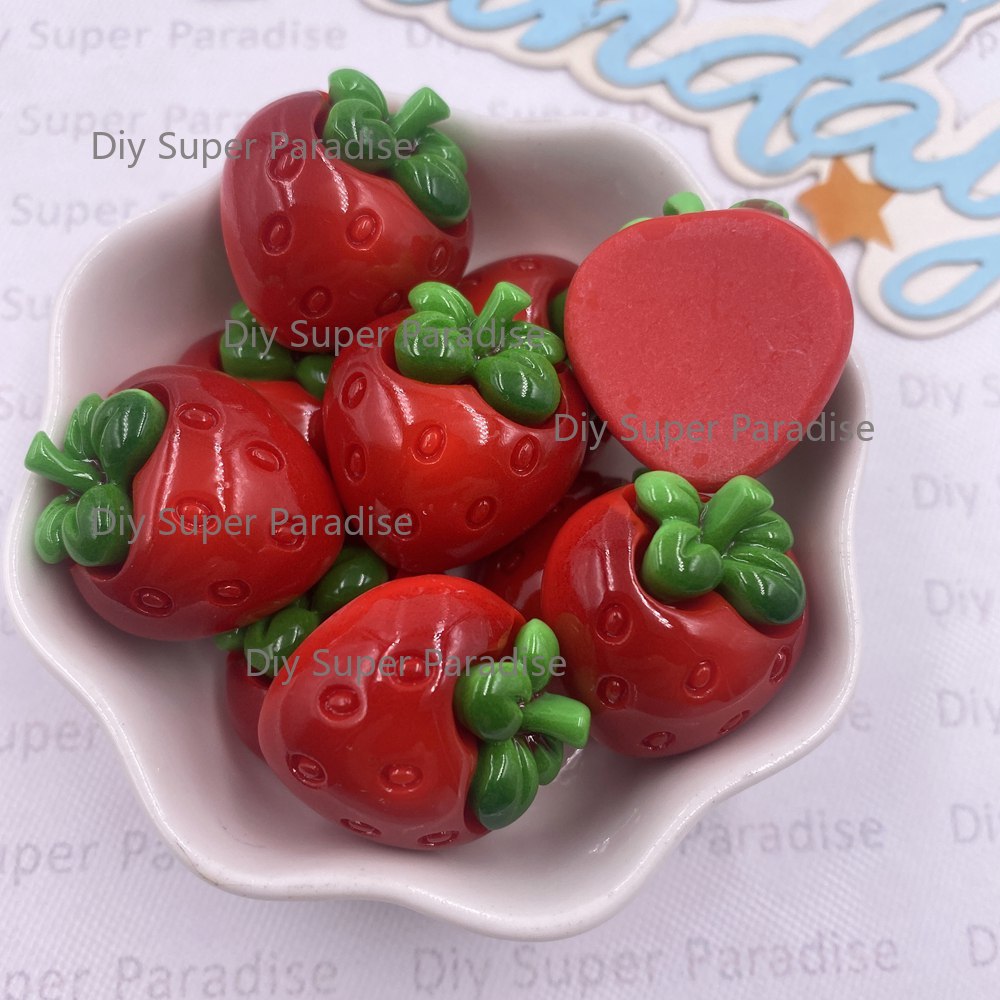 8PCS Resin Kawaii Colorful Red - Paradise Jewelry & Watches Llc recension och pris