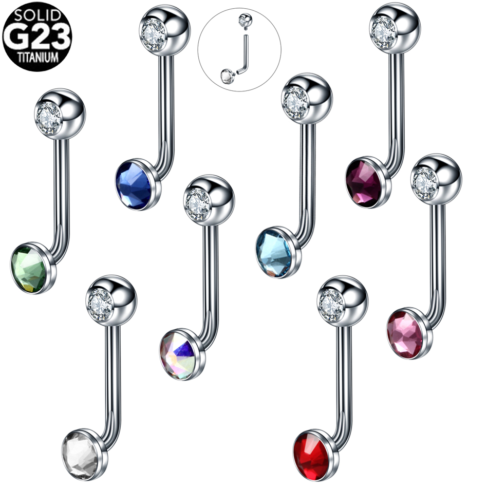 1PC G23 Titanium Crystal Chris - Christina Jewelry & Watches Marguerite Ørestik Forgyldt Sølv recension och pris