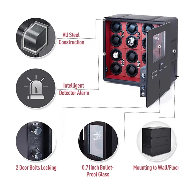 Luxury 12 Automatic Rotors and - Jewelry Box With Watches recension och pris