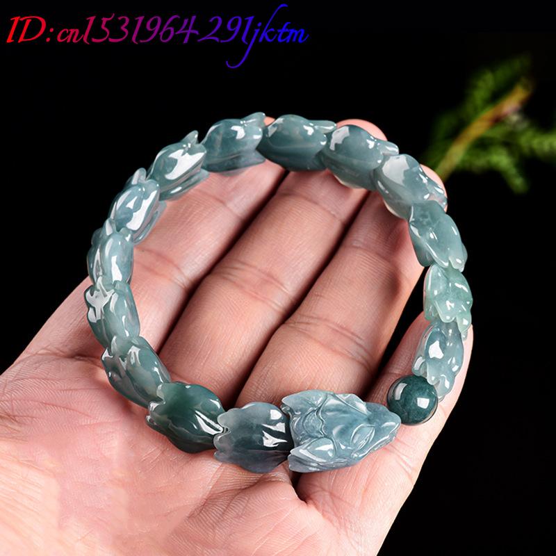 Blue Burmese Jadeite Dragon Br - Jewelry & Watches Sp Zo O recension och pris