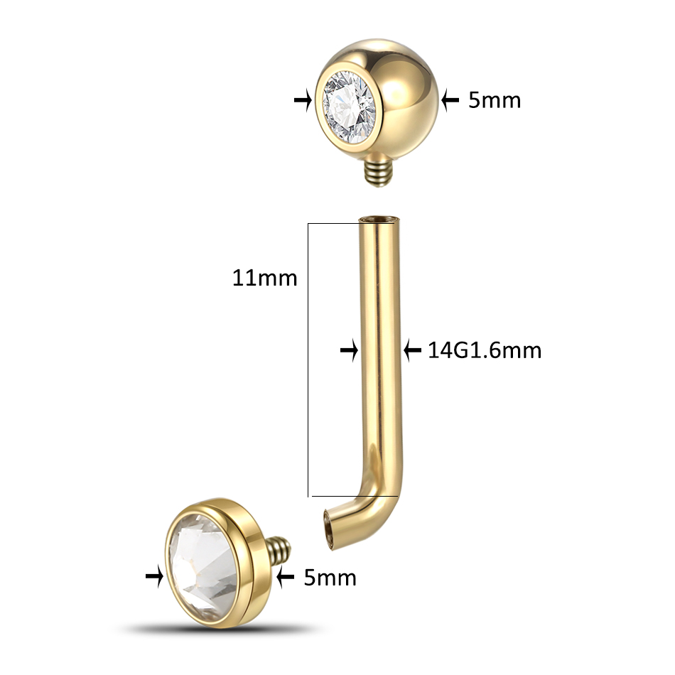1PC G23 Titanium Christina Ver - Christina Jewelry & Watches Marguerite Ørestik Forgyldt Sølv recension och pris