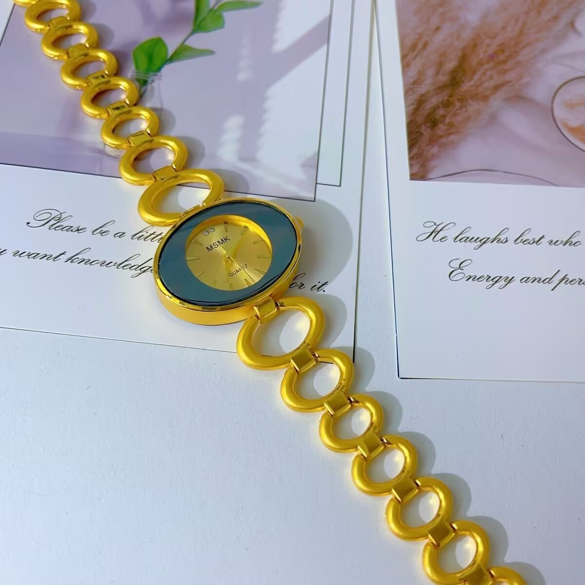 New American 24K Gold Plated W - Jewelry Clasp Watches recension och pris