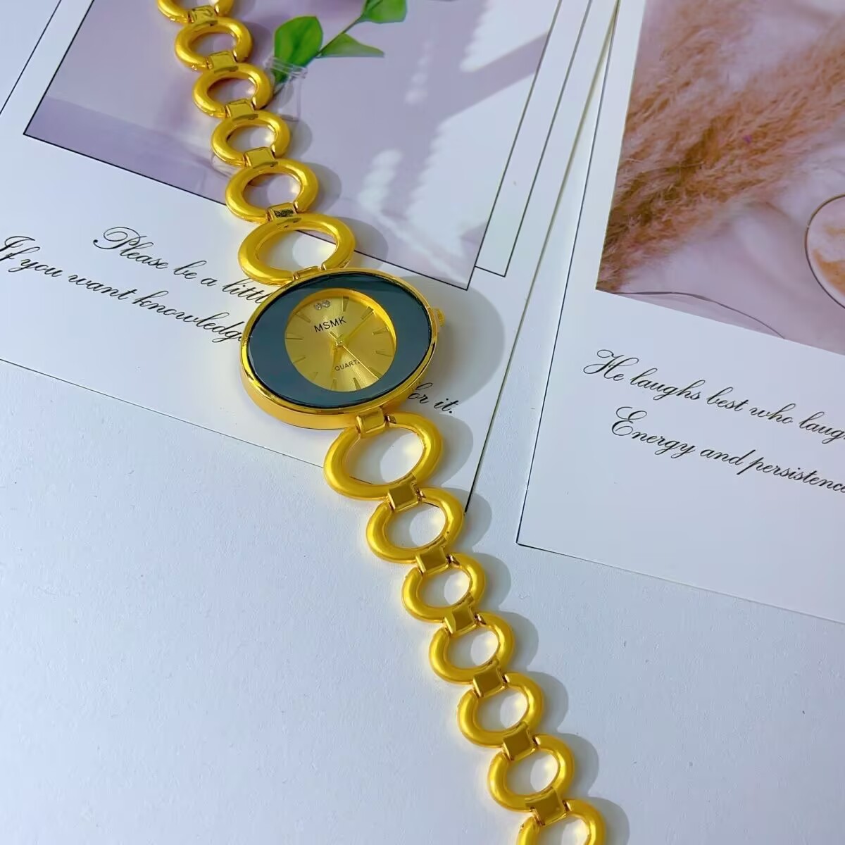New American 24K Gold Plated W - Jewelry Clasp Watches recension och pris