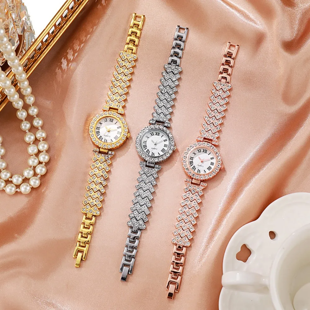 2026 5pcs Elegant Rhinestone W - Jewelry Clasp Watches recension och pris