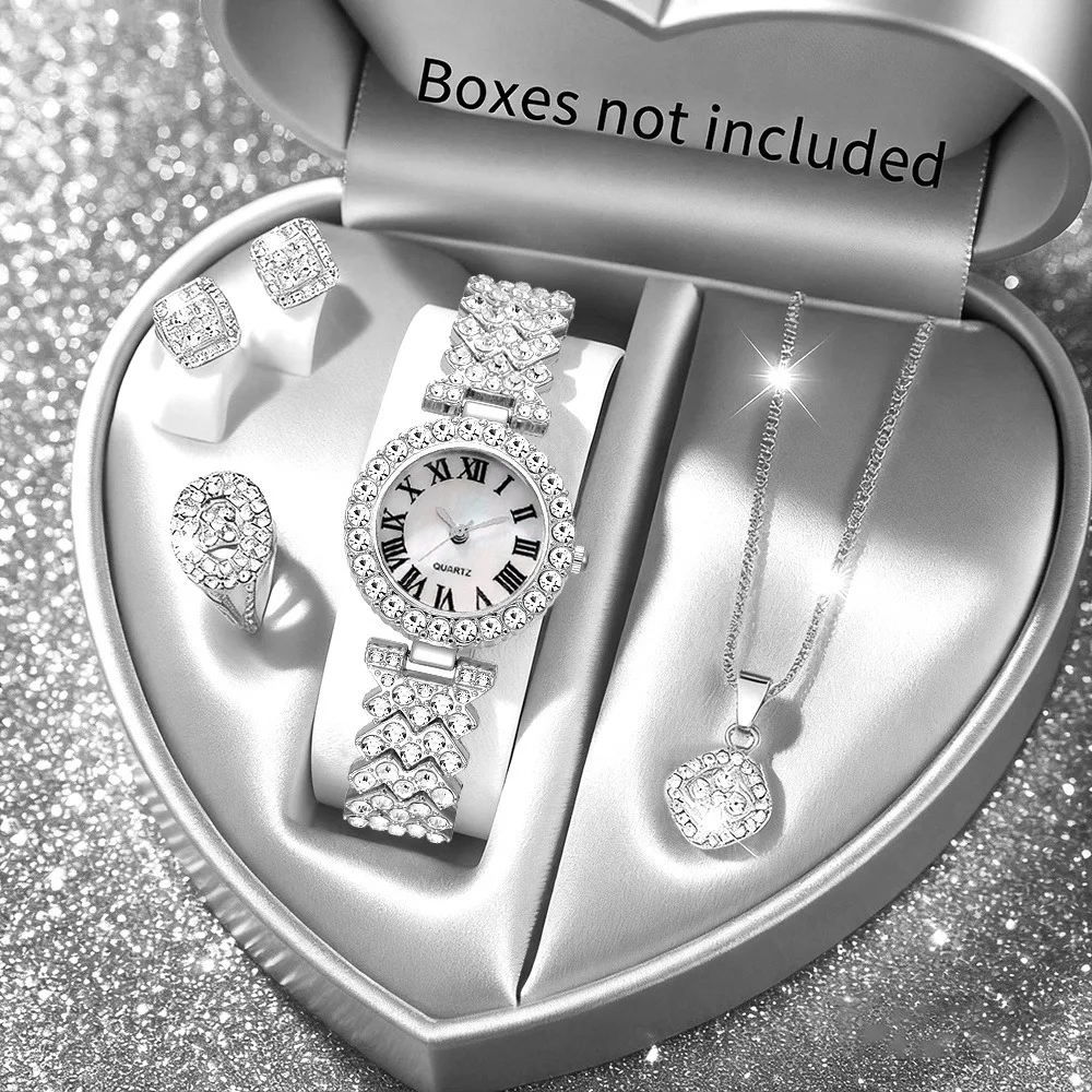 2026 5pcs Elegant Rhinestone W - Jewelry Clasp Watches recension och pris